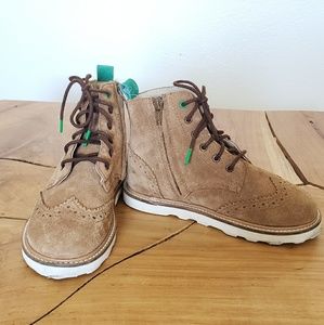 Mini Boden suede lace up boots